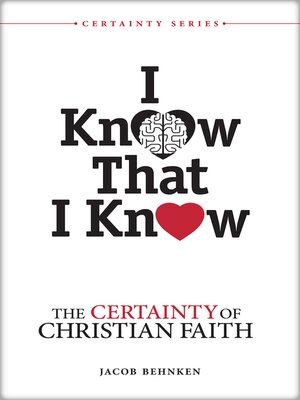 cover image of I Know That I Know